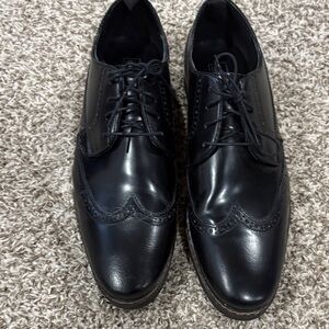 ASOS Black Leather Brogue Oxfords